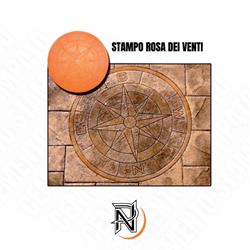 STAMPO ROSA DEI VENTI/WINDROSE  DIAM.120 CM