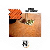 STAMPO LIGHT BRICKBONE 85X65 CM