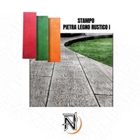 STAMPO PIETRA LEGNO RUSTICO I 40 X 140 CM