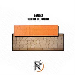 CORNICE CONFINE DEL CANALE 91X22CM
