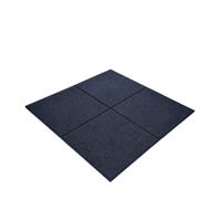 PIASTRELLE IN GOMMA PAVERPLAY NERA FIT 1000X1000 20MM