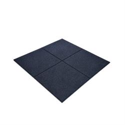 PIASTRELLE IN GOMMA PAVERPLAY WALK NERA 1000X1000 20MM