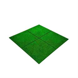 PIASTRELLE IN GOMMA PAVERPLAY WALK VERDE 1000X1000 20MM