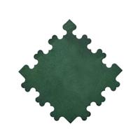 PIASTRELLE IN GOMMA PAVERPLAY BLOCK VERDE 950X950 35MM