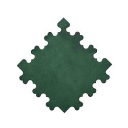 PIASTRELLE IN GOMMA PAVERPLAY BLOCK VERDE 950X950 55MM