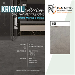 RIVESTIMENTO SPC KRISTAL 801-R 305X610X4MM (1,67MQ)