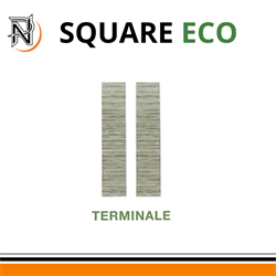 TERMINALE DESTRO SQUARE ECO KIT 3 PZ PER TERMINALE