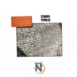 STAMPO PEBBLES 80X40 CM