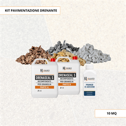 KIT PAVIMENTAZIONE DRENANTE 16 MM 10 MQ